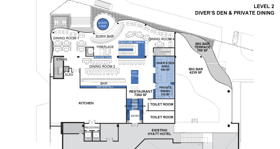 Diver Dan's Floor Plan