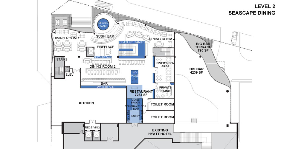 Entry/Host Area Floor Plan